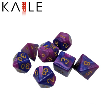 Custom Polyhedral Bulk Gradually Changing Color Dices